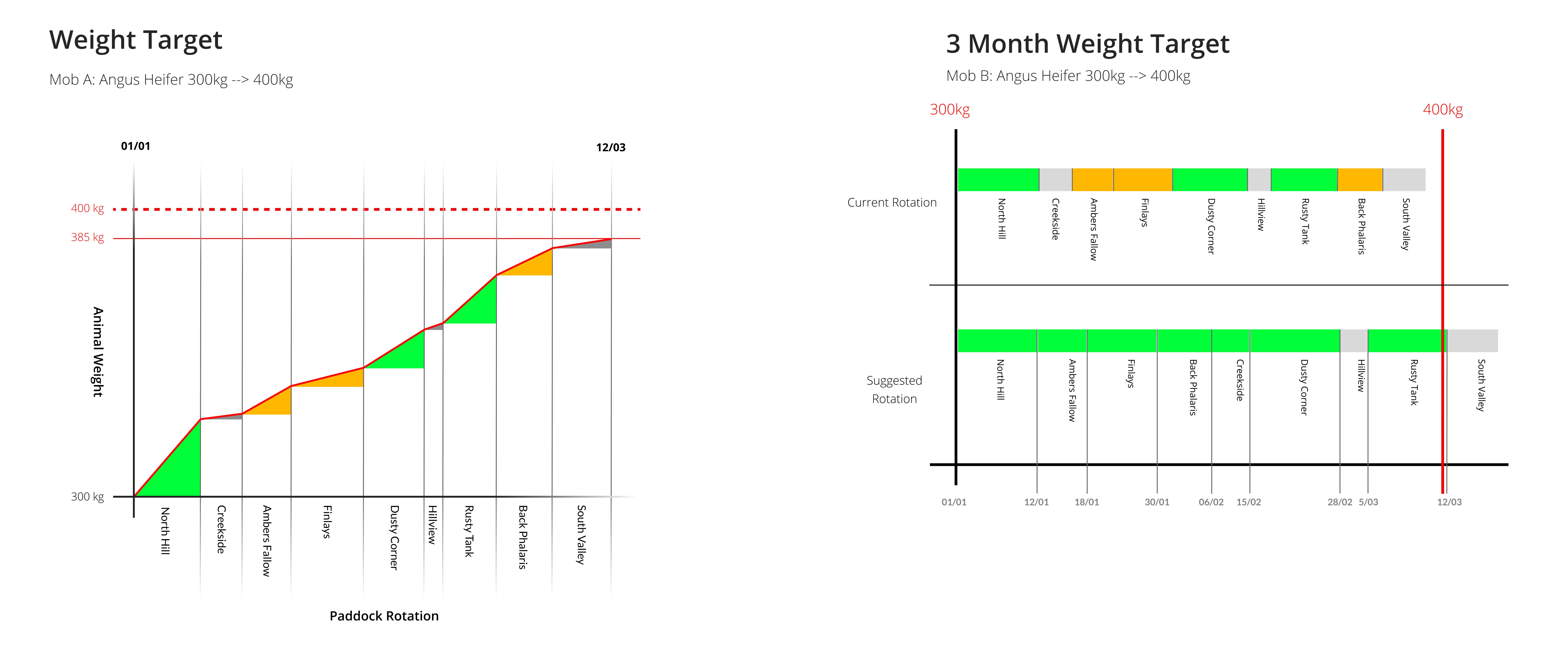 Weight gain graph